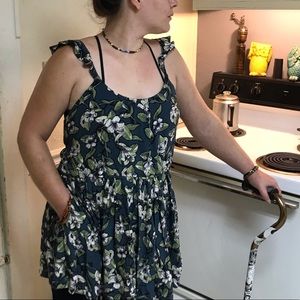 NWT Free People (M) “mini” floral dress!!